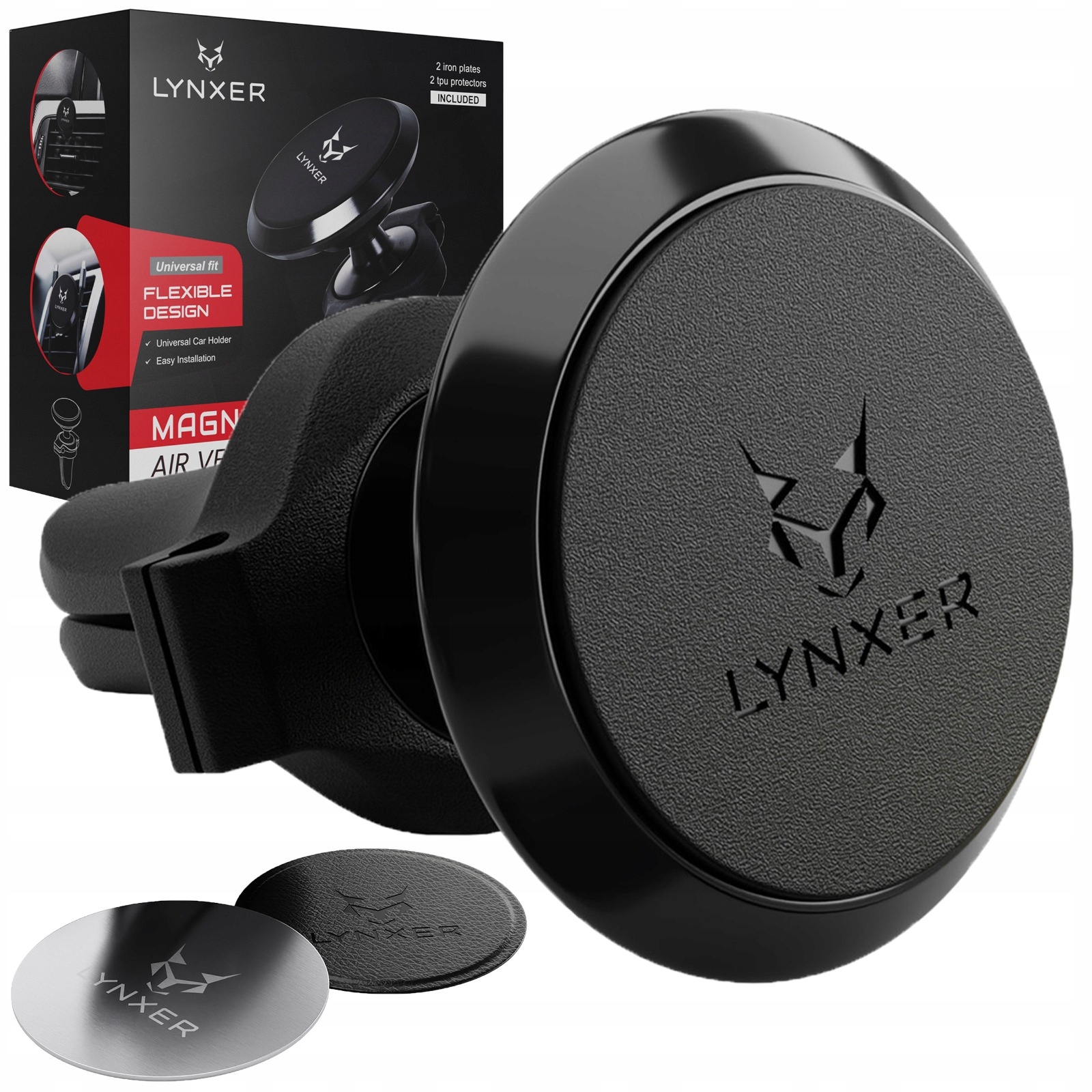 Držiak vetracieho otvoru LYNXER čierny